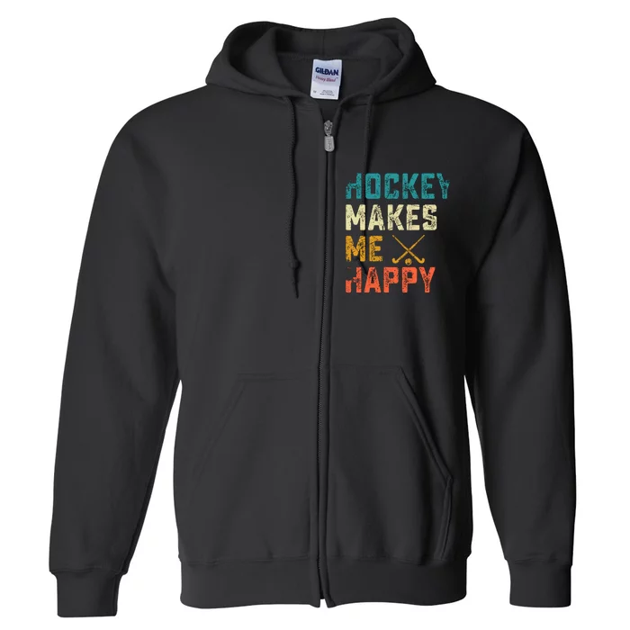 Hockey Gives Me A Zamboner Funny Hockey Full Zip Hoodie