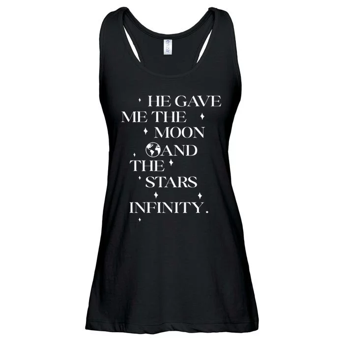 He Gave Me The Moon And The Stars Infinity Belly And Conrad Infinity Ladies Essential Flowy Tank