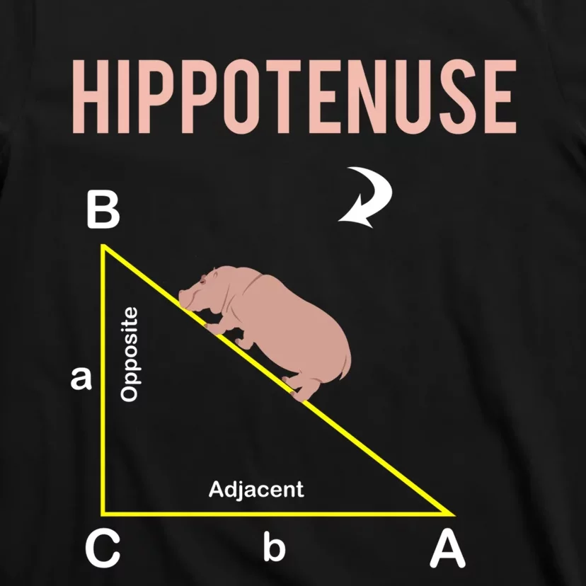 Hippotenuse Geometry Math Joke Hypotenuse Nerd Geek Teacher T-Shirt