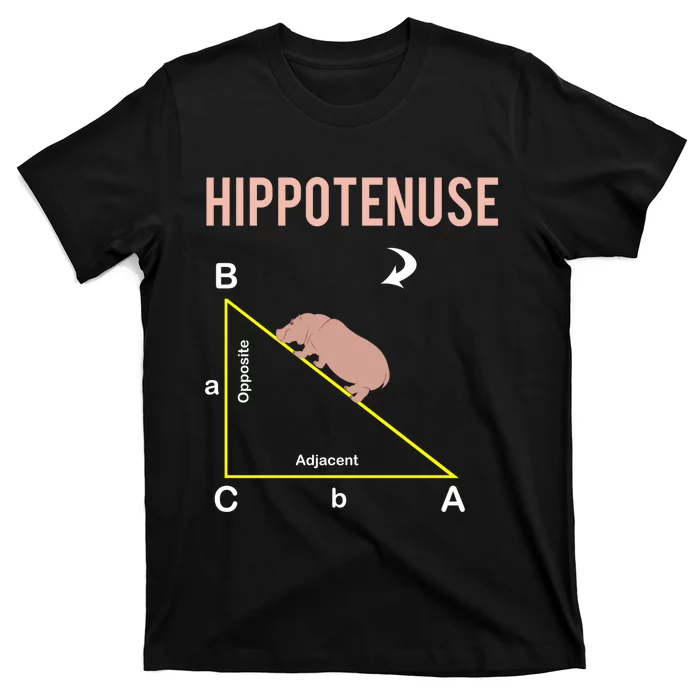 Hippotenuse Geometry Math Joke Hypotenuse Nerd Geek Teacher T-Shirt