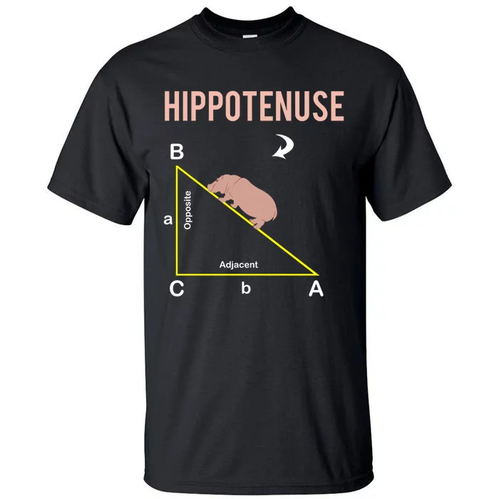 Hippotenuse Geometry Math Joke Hypotenuse Nerd Geek Teacher Tall T-Shirt