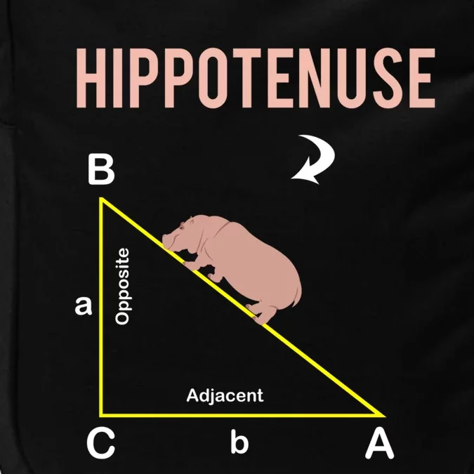 Hippotenuse Geometry Math Joke Hypotenuse Nerd Geek Teacher Impact Tech Backpack