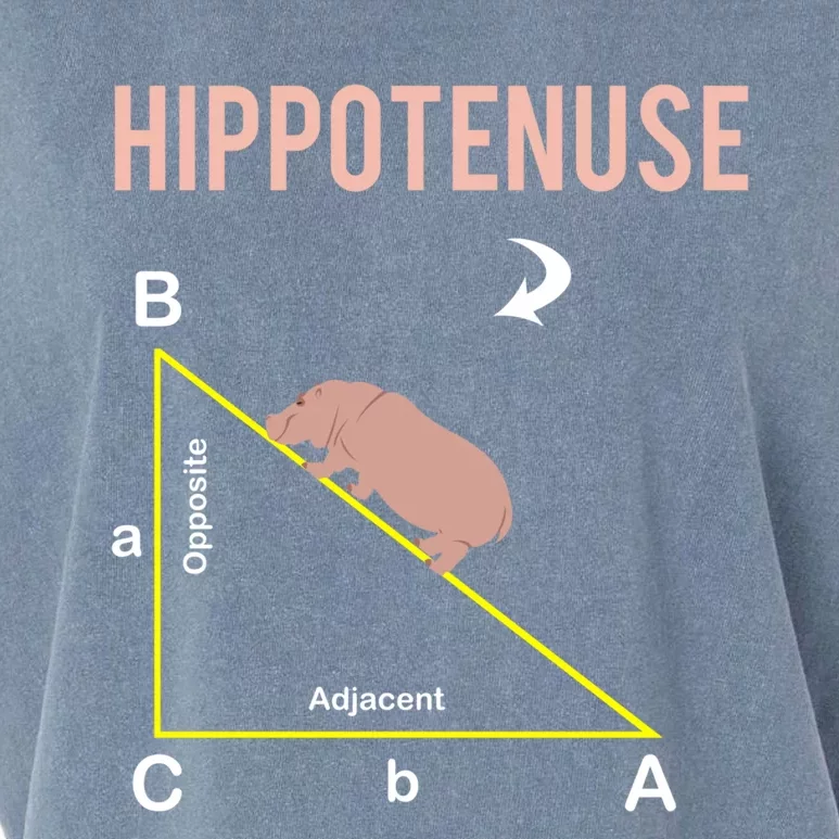 Hippotenuse Geometry Math Joke Hypotenuse Nerd Geek Teacher Garment-Dyed Women's Muscle Tee