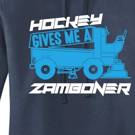 Hockey Gives Me A Zamboner Funny Hockey Fan Women's Pullover Hoodie