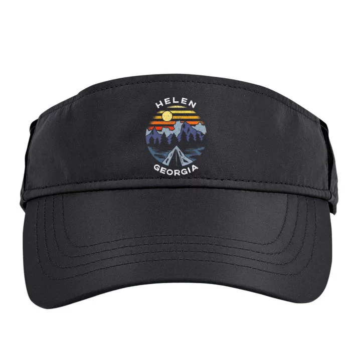 Helen Georgia Mountains Lake Ga Vacation Souvenir Adult Drive Performance Visor