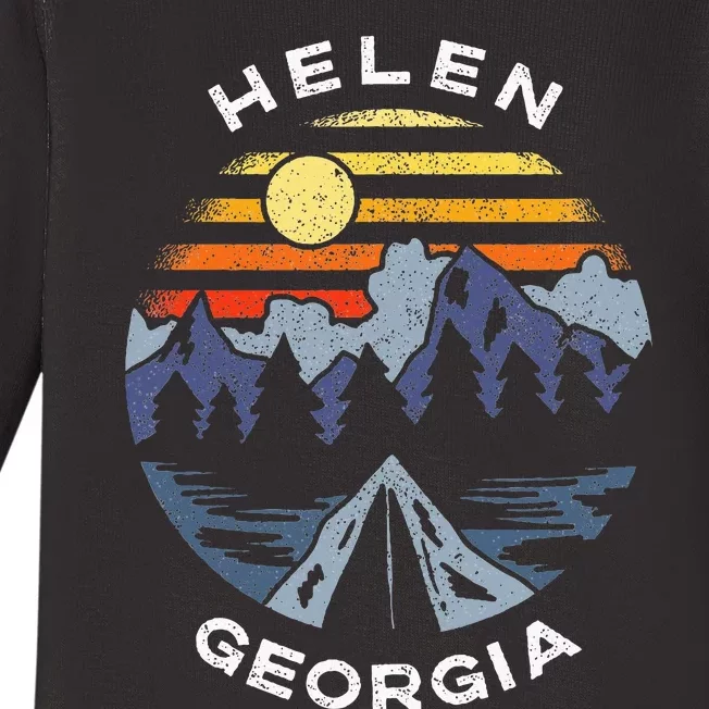 Helen Georgia Mountains Lake Ga Vacation Souvenir Baby Long Sleeve Bodysuit