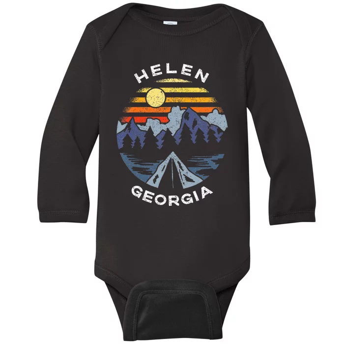 Helen Georgia Mountains Lake Ga Vacation Souvenir Baby Long Sleeve Bodysuit