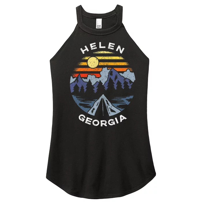 Helen Georgia Mountains Lake Ga Vacation Souvenir Women’s Perfect Tri Rocker Tank