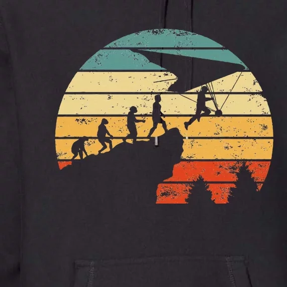 Hang Glider Motiv Evolution Hang Gliding Premium Hoodie