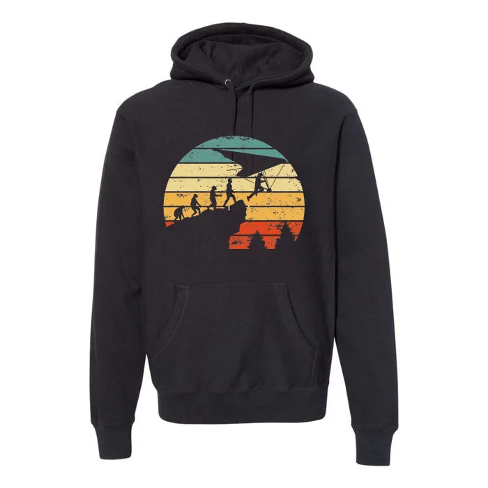 Hang Glider Motiv Evolution Hang Gliding Premium Hoodie