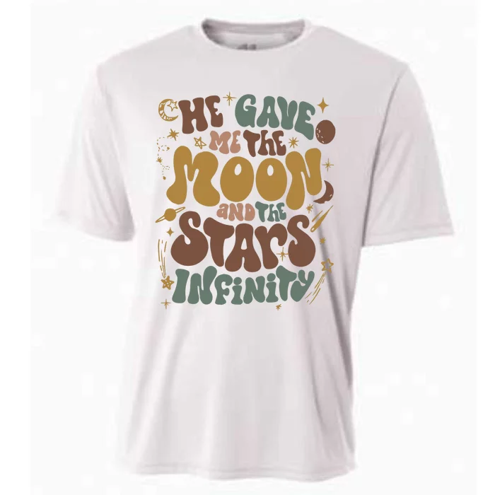 He Gave Me The Moon And The Stars Infinity Belly And Conrad Infinity Cooling Performance Crew T-Shirt