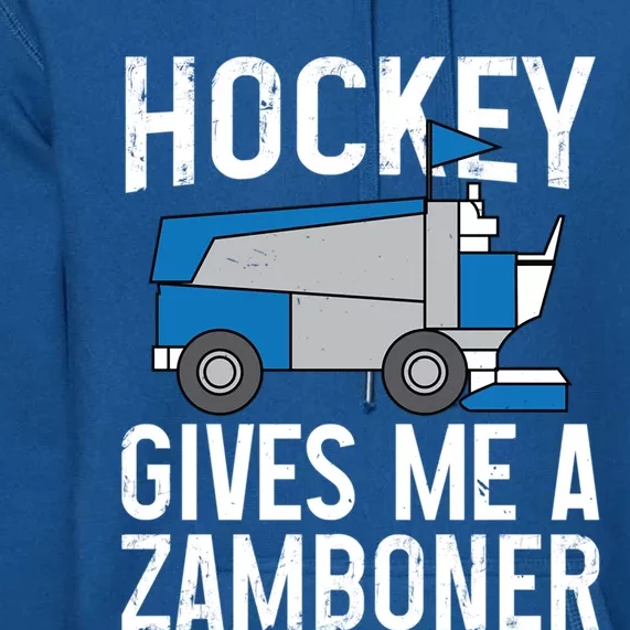 Hockey Gives Me A Zamboner Funny Hockey Sports Fan Gift Premium Hoodie