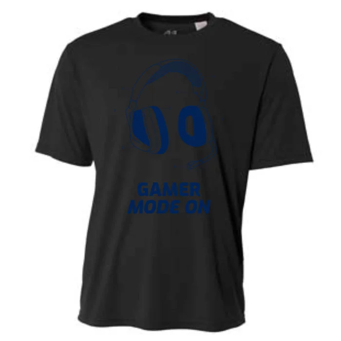 Hilarious Gamer Mode On Gaming Vr Video Games Funny Gift Cooling Performance Crew T-Shirt