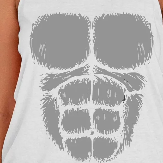 Halloween Gorilla Monkey Costume Money Women's Knotted Racerback Tank