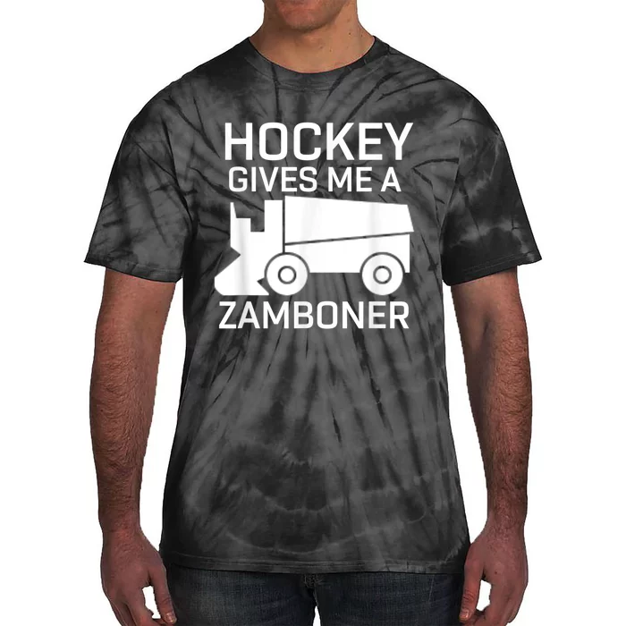 Hockey Gives Me A Zamboner Tie-Dye T-Shirt