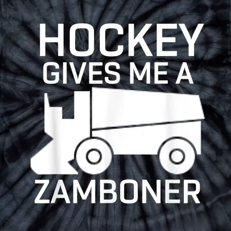 Hockey Gives Me A Zamboner Tie-Dye T-Shirt