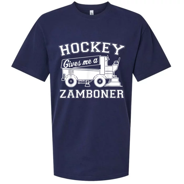 Hockey Gives Me A Zamboner Sueded Cloud Jersey T-Shirt