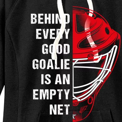 Hockey Goalkeeper Mask Player Outfit For Ice Hockey Goalie Gift Women's Fleece Hoodie