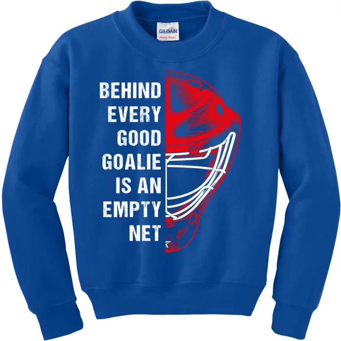 Hockey Goalkeeper Mask Player Outfit For Ice Hockey Goalie Gift Kids Sweatshirt