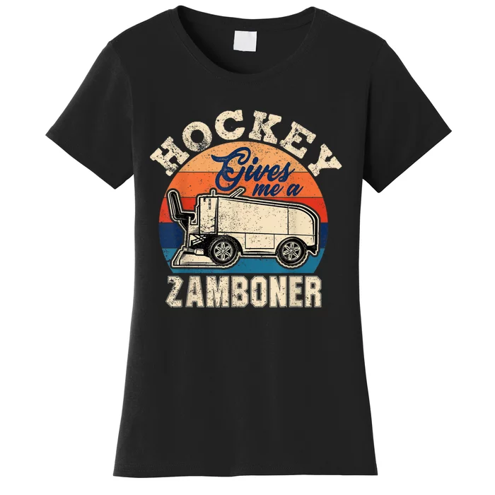 Hockey Gives Me A Zamboner Funny Hockey Fan Men Women's T-Shirt