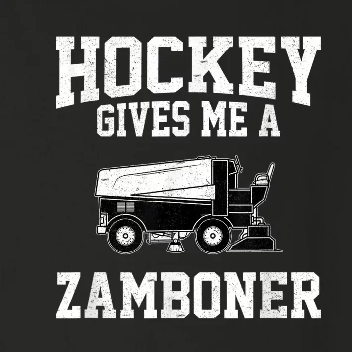 Hockey Gives Me A Zamboner Funny Hockey Toddler Long Sleeve Shirt