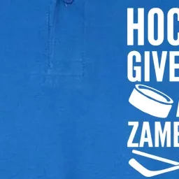 Hockey Gives Me A Zamboner Softstyle Adult Sport Polo