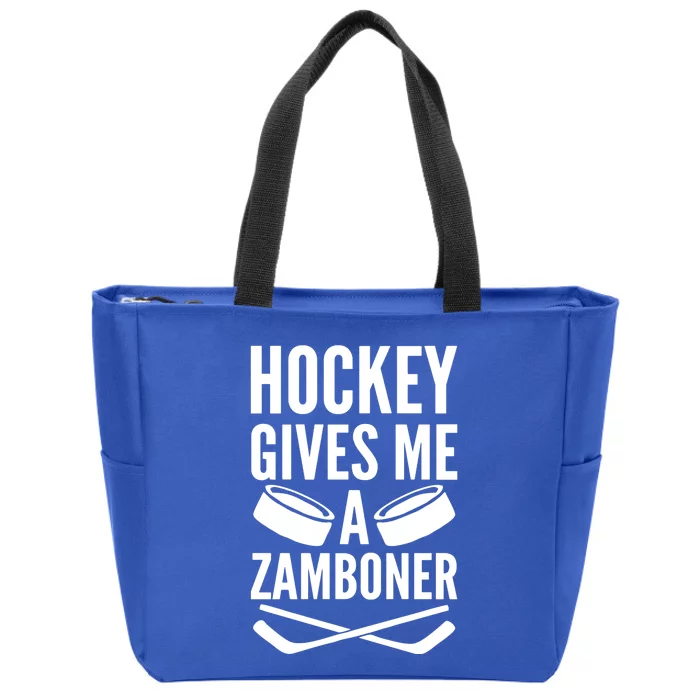 Hockey Gives Me A Zamboner Zip Tote Bag