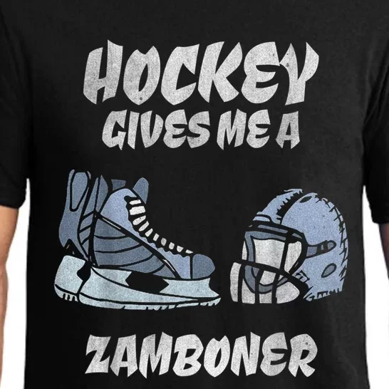 Hockey Gives Me A Zamboner Funny Hockey Fan Pajama Set