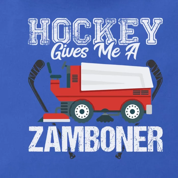 Hockey Gives Me A Zamboner Funny Hockey Sports Fan Funny Gift Zip Tote Bag