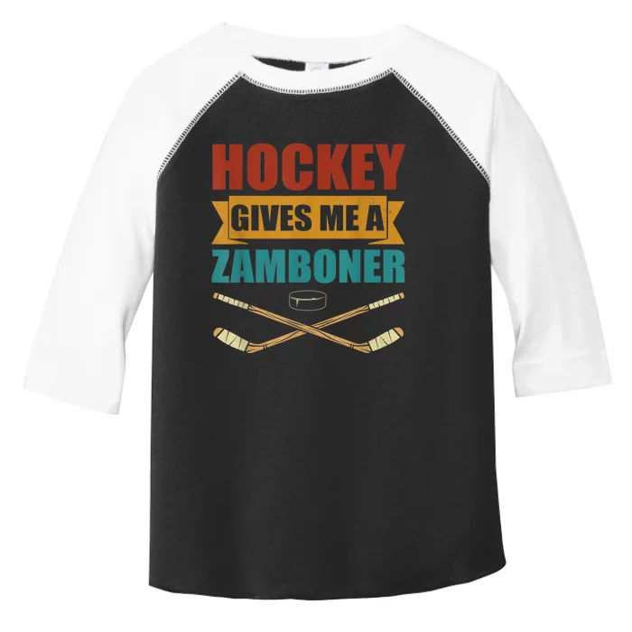 Hockey Gives Me A Zamboner Funny Hockey Fan Men Toddler Fine Jersey T-Shirt