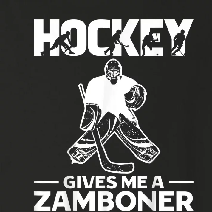 Hockey Gives Me A Zamboner Funny Ice Hockey Toddler Long Sleeve Shirt