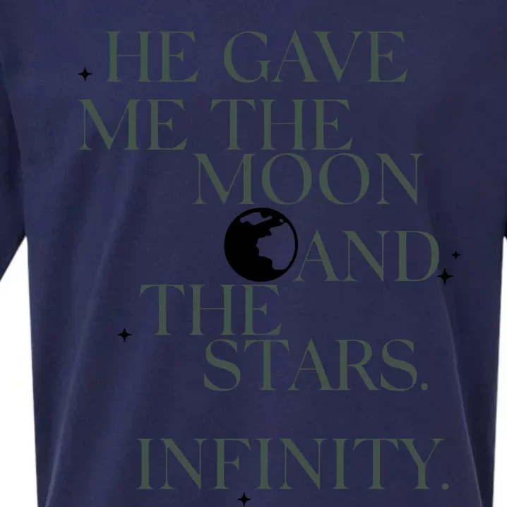 He Gave Me The Moon And The Stars Infinity Sueded Cloud Jersey T-Shirt