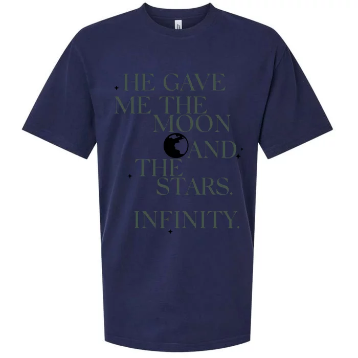 He Gave Me The Moon And The Stars Infinity Sueded Cloud Jersey T-Shirt