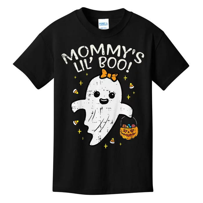 Halloween Ghost Mommys Lil Boo Kids T-Shirt