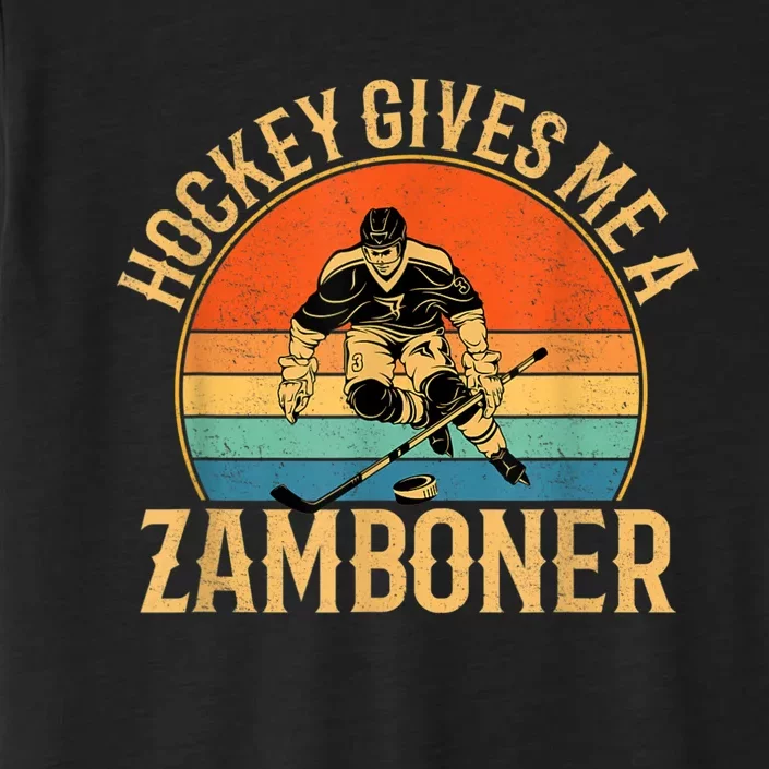 Hockey Gives Me A Zamboner Funny Hockey ChromaSoft Performance T-Shirt