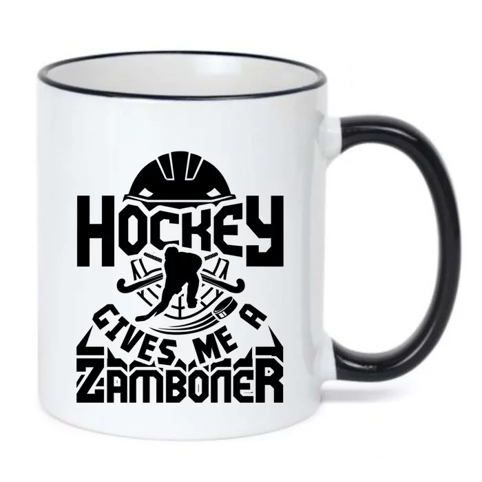 Hockey Gives Me A Zamboner Hockey Fans Lovers Funny Cool Gift Black Color Changing Mug