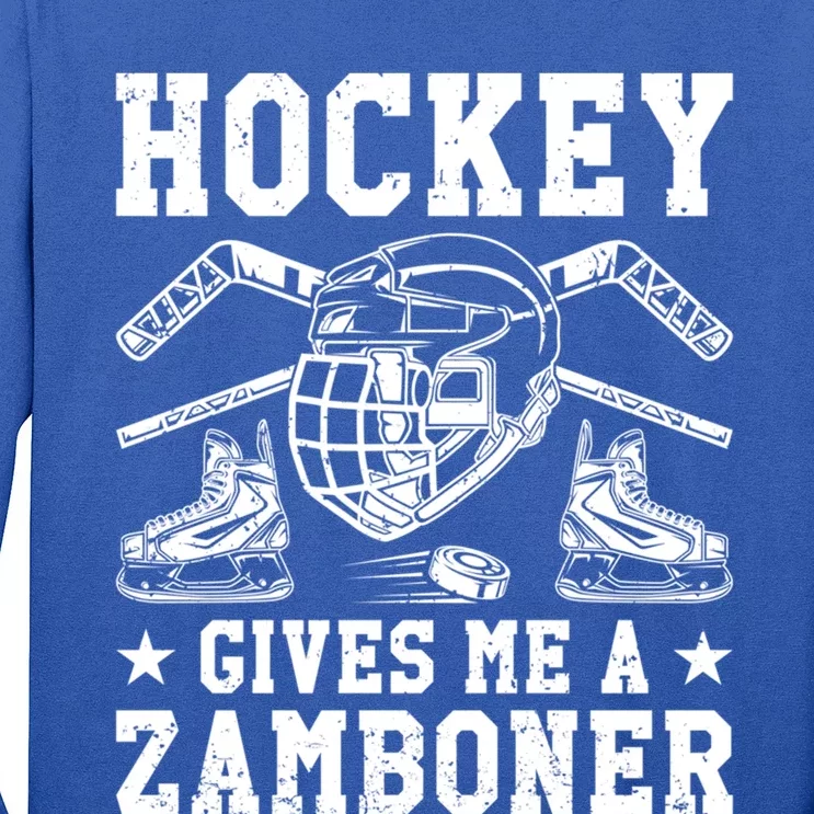 Hockey Gives Me A Zamboner Funny Ice Hockey Great Gift Long Sleeve Shirt