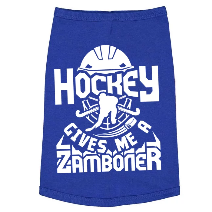 Hockey Gives Me A Zamboner Hockey Fans Lovers Funny Gift Doggie Tank