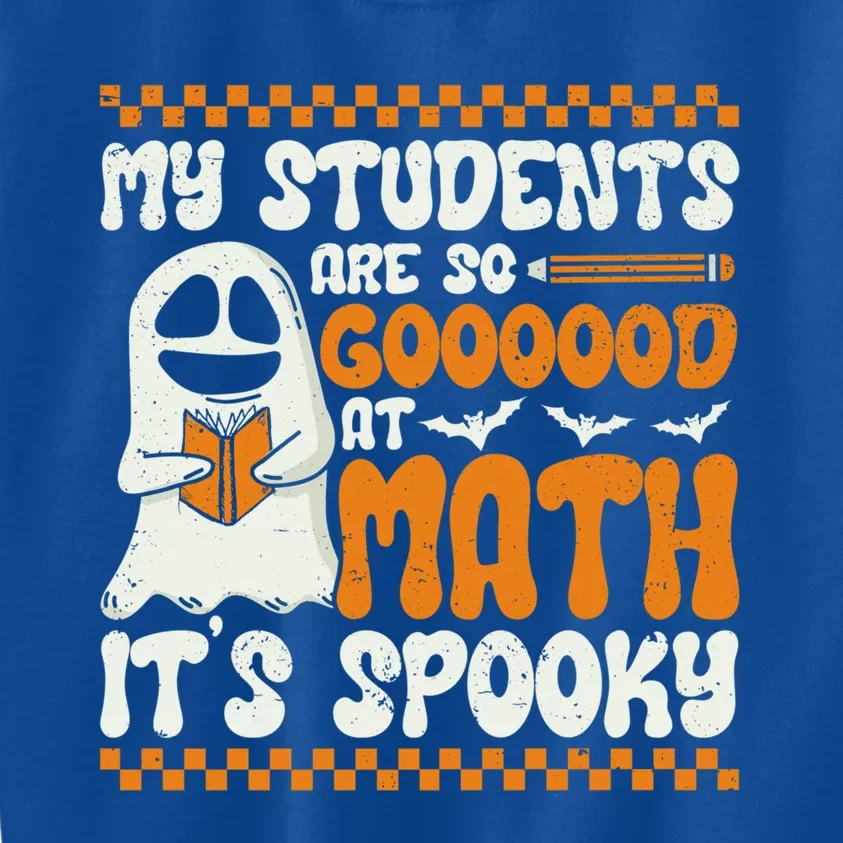 Halloween Ghost Math Teacher Spooky Math Gift Kids Sweatshirt