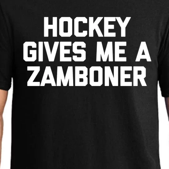 Hockey Gives Me A Zamboner Gift Funny Hockey Cool Gift Pajama Set