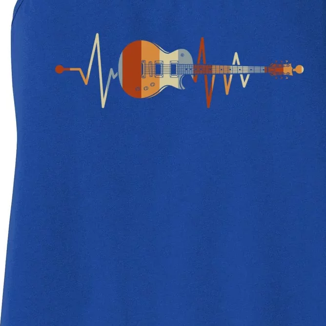 Heartbeat Guitar Meaningful Gift Women's Racerback Tank