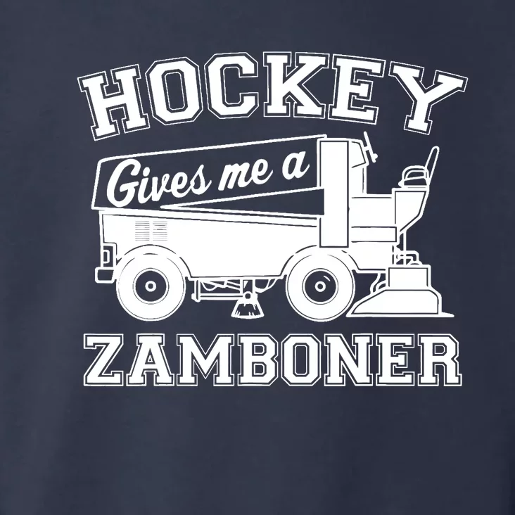 Hockey Gives Me A Zamboner Funny Hockey Fan Toddler Hoodie