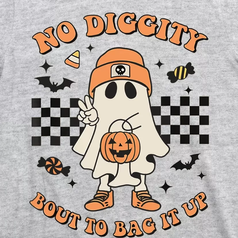 Halloween Ghost No Diggity Bout To Bag It Up T-Shirt