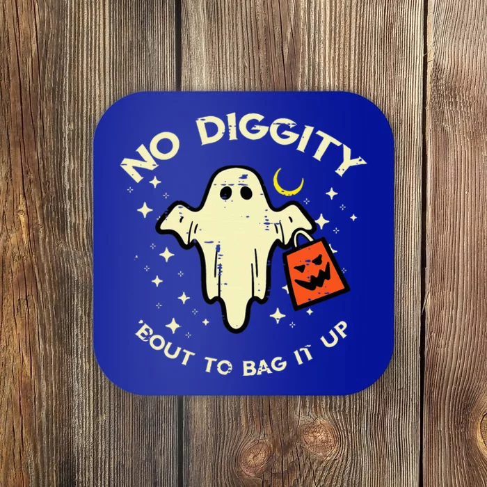 Halloween Ghost No Diggity Costume Coaster