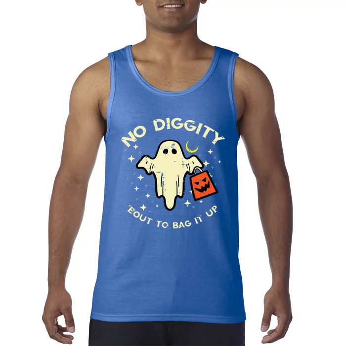 Halloween Ghost No Diggity Costume Tank Top