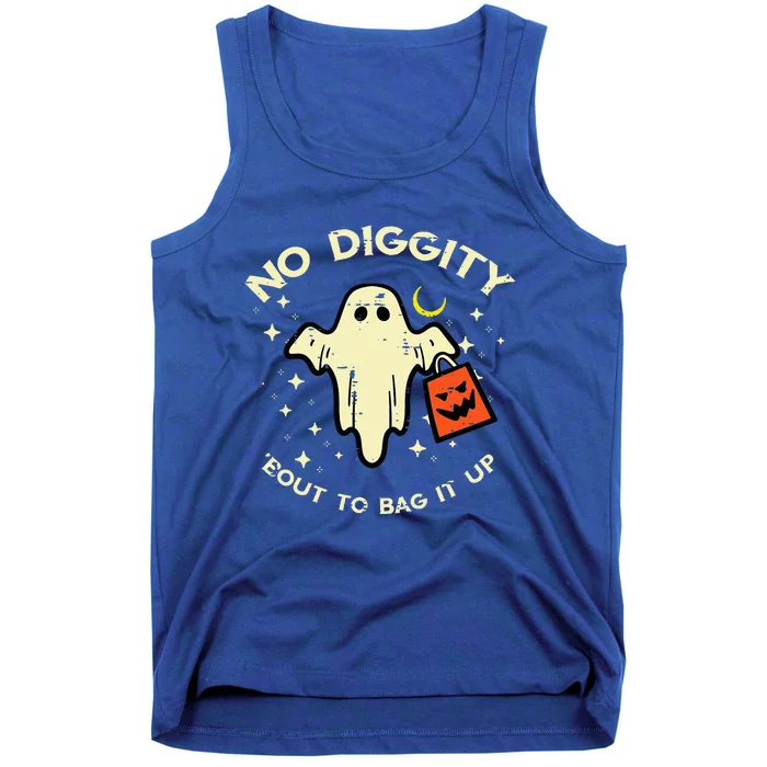 Halloween Ghost No Diggity Costume Tank Top