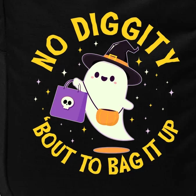 Halloween Ghost No Diggity Bout To Bag It Up Impact Tech Backpack