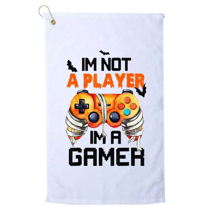 Halloween GameriM Not A Player IM A Gamer Halloween Platinum Collection Golf Towel