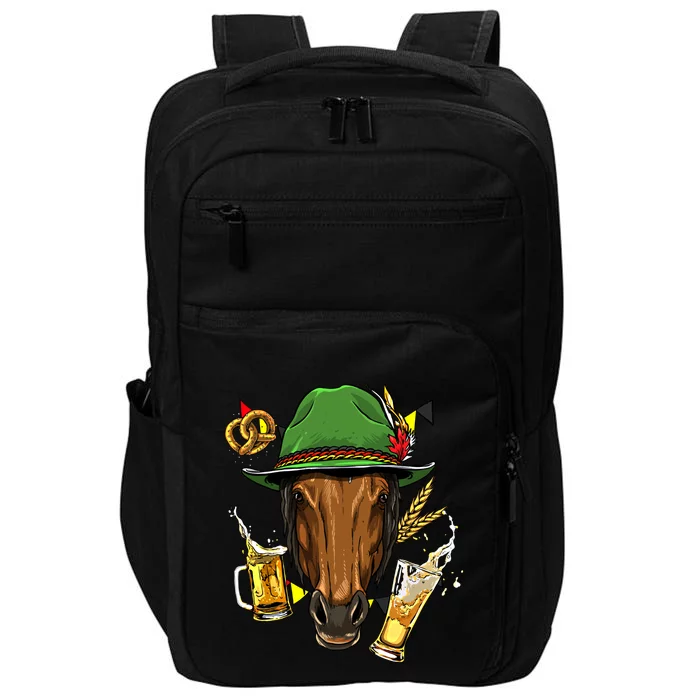 Horse Gery Oktoberfest Party Beer Fest Horse Lover Cow Gift Impact Tech Backpack