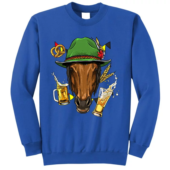 Horse Gery Oktoberfest Party Beer Fest Horse Lover Cow Gift Tall Sweatshirt